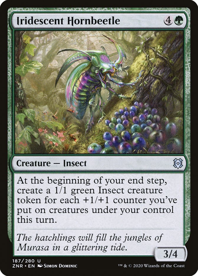 Iridescent Hornbeetle [Zendikar Rising] | Nerdhalla Games