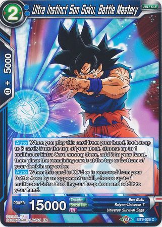 Ultra Instinct Son Goku, Battle Mastery [BT9-026] | Nerdhalla Games