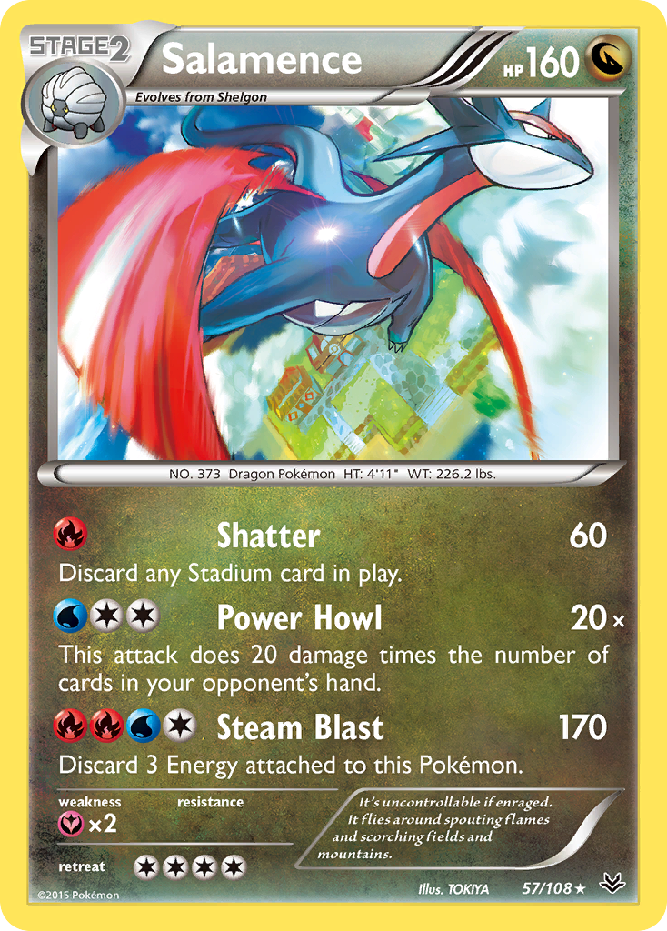 Salamence (57/108) [XY: Roaring Skies] | Nerdhalla Games