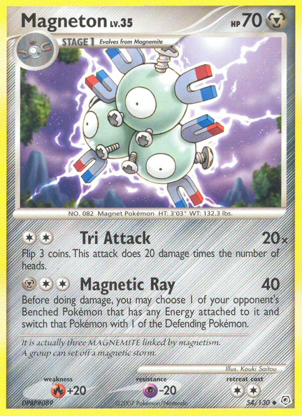 Magneton (54/130) [Diamond & Pearl: Base Set] | Nerdhalla Games