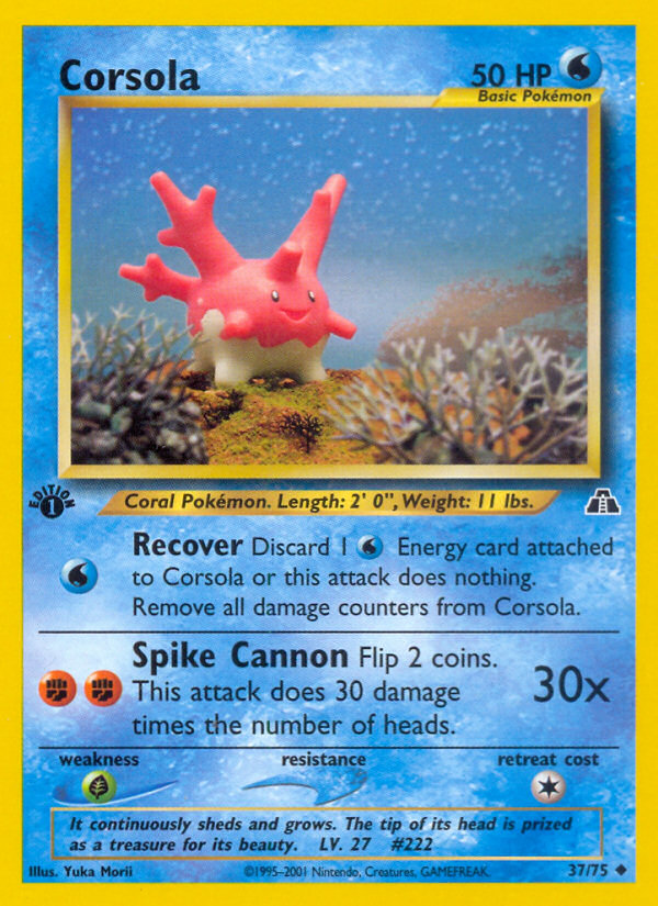 Corsola (37/75) [Neo Discovery 1st Edition] | Nerdhalla Games