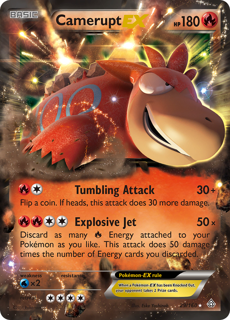 Camerupt EX (29/160) [XY: Primal Clash] | Nerdhalla Games