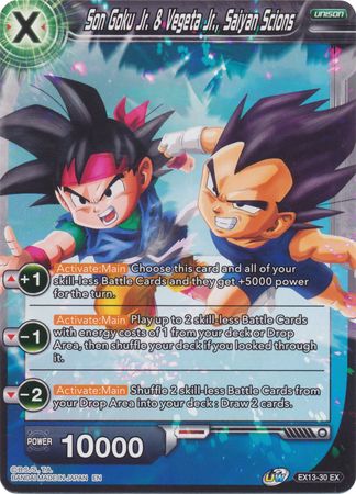 Son Goku Jr. & Vegeta Jr., Saiyan Scions [EX13-30] | Nerdhalla Games