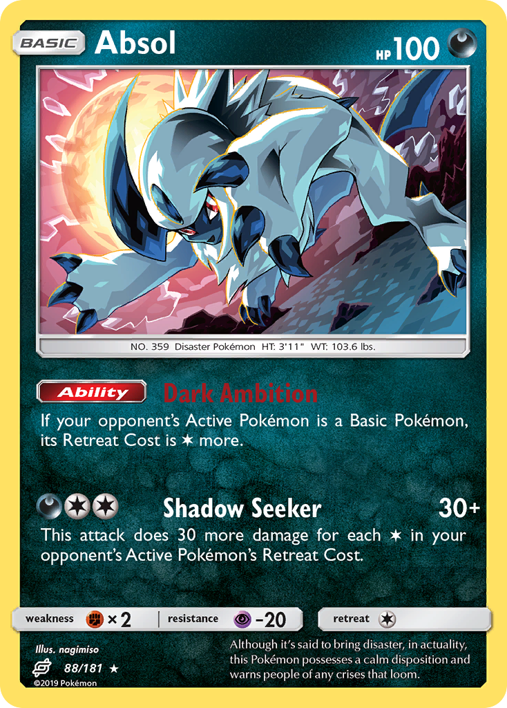 Absol (88/181) [Sun & Moon: Team Up] | Nerdhalla Games