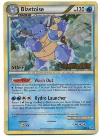 Blastoise (13/95) (Staff Prerelease Promo) [HeartGold & SoulSilver: Black Star Promos] | Nerdhalla Games