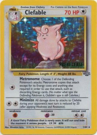 Clefable (1/64) (Prerelease Promo) [Jungle Unlimited] | Nerdhalla Games