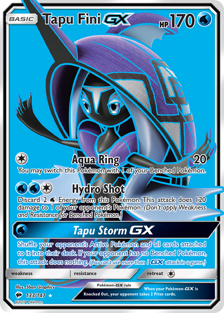 Tapu Fini GX (133/147) [Sun & Moon: Burning Shadows] | Nerdhalla Games