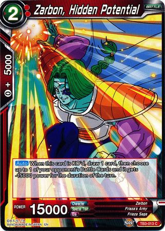 Zarbon, Hidden Potential [TB3-013] | Nerdhalla Games