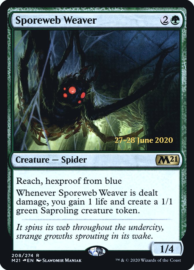 Sporeweb Weaver  [Core Set 2021 Prerelease Promos] | Nerdhalla Games