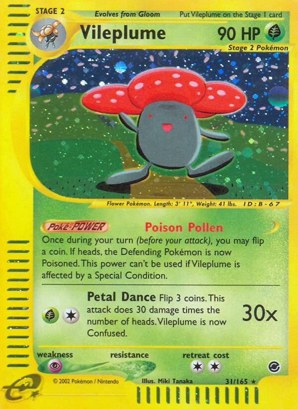 Vileplume (31/165) [Expedition: Base Set] | Nerdhalla Games