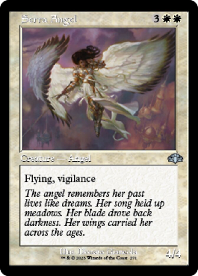 Serra Angel (Retro) [Dominaria Remastered] | Nerdhalla Games