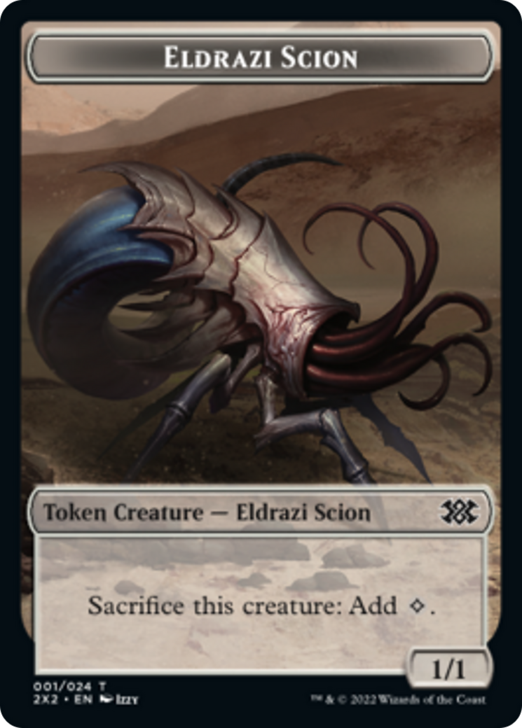 Drake // Eldrazi Scion Double-sided Token [Double Masters 2022 Tokens] | Nerdhalla Games