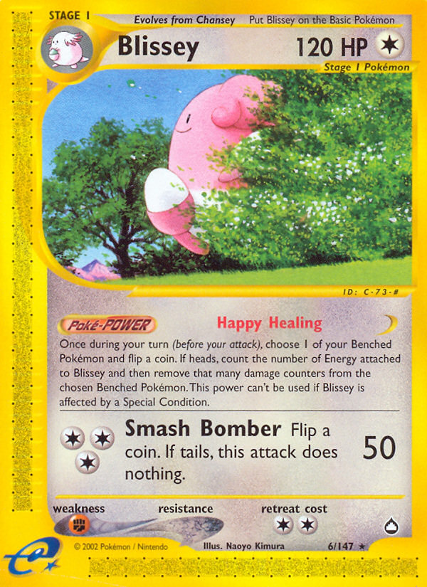 Blissey (6/147) [Aquapolis] | Nerdhalla Games