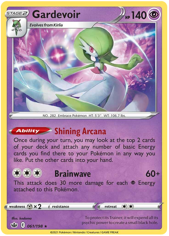 Gardevoir (061/198) (Theme Deck Exclusive) [Sword & Shield: Chilling Reign] | Nerdhalla Games