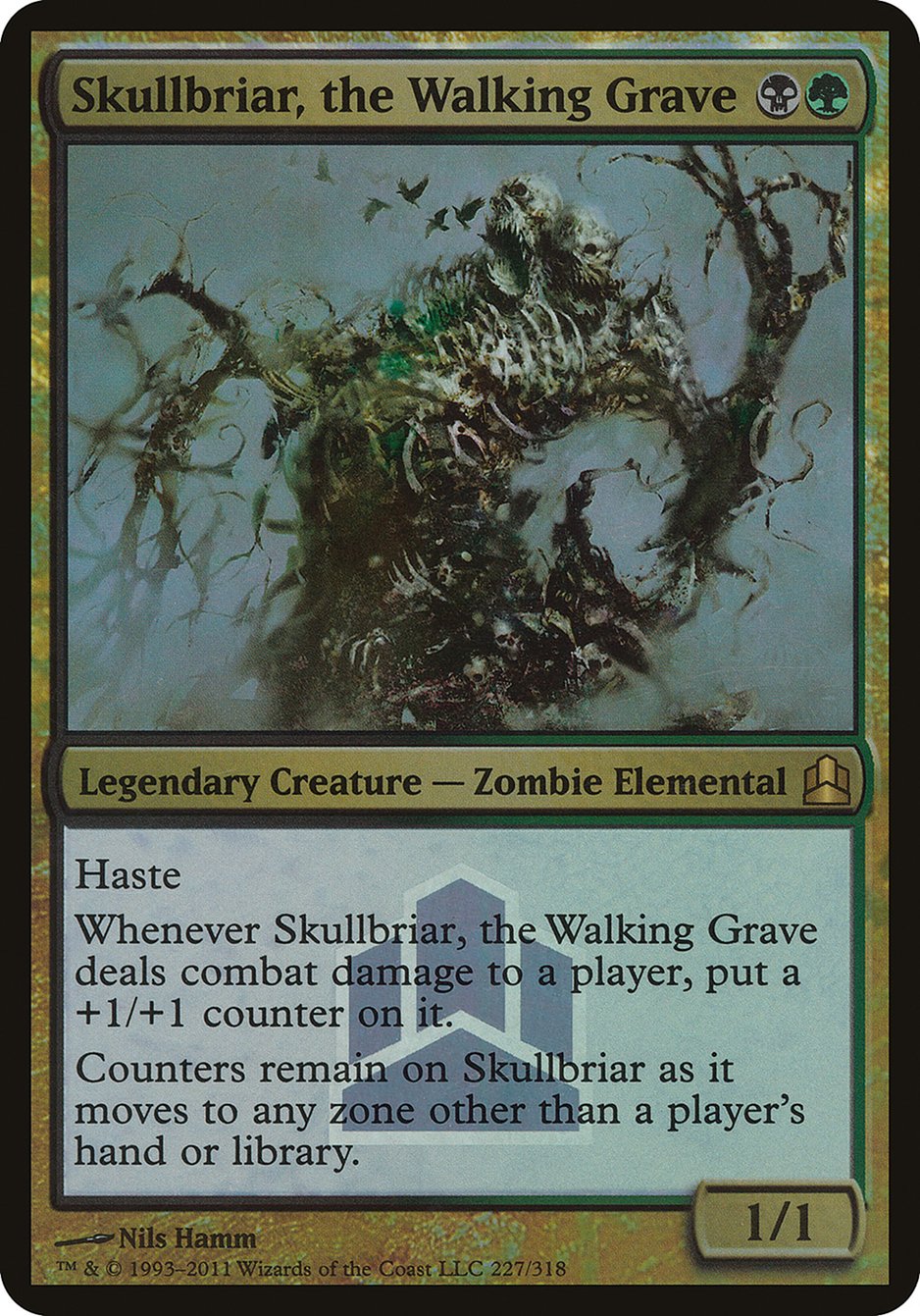 Skullbriar, the Walking Grave (Launch) (Oversized) [Commander 2011 Launch Party] | Nerdhalla Games