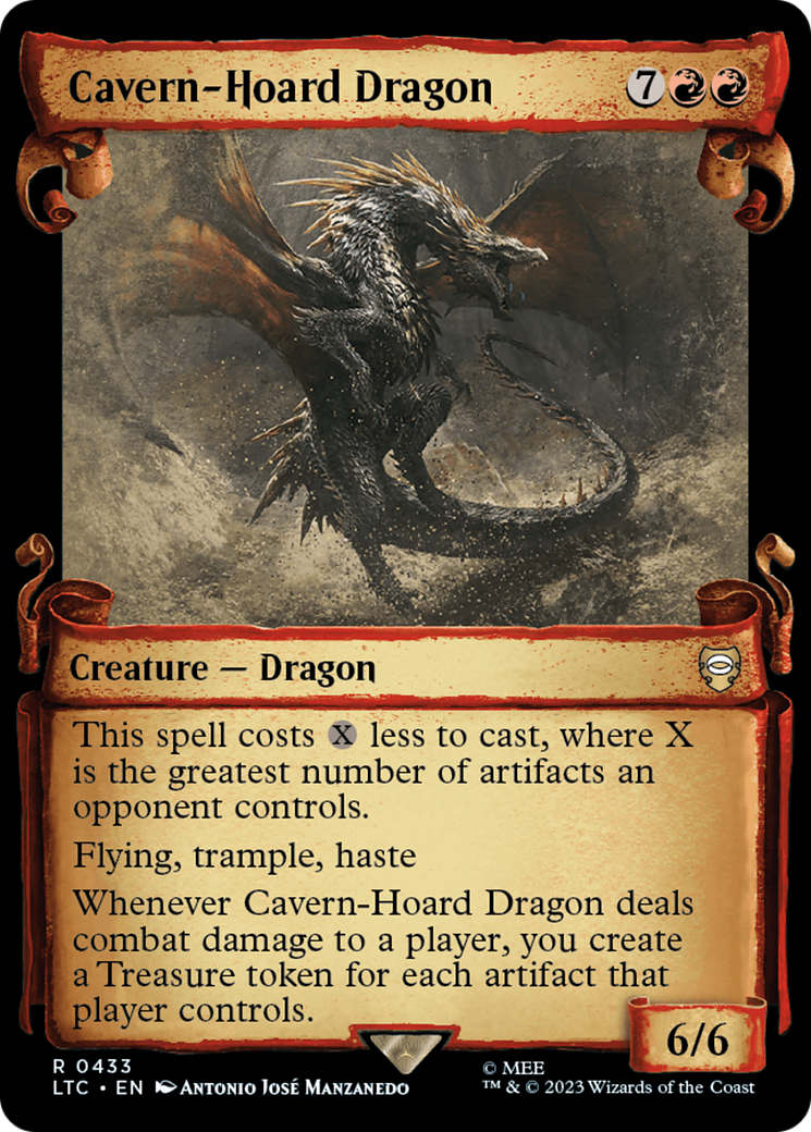 Cavern-Hoard Dragon [The Lord of the Rings: Tales of Middle-Earth Commander Showcase Scrolls] | Nerdhalla Games