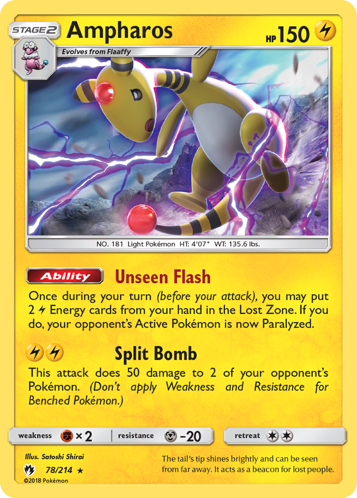 Ampharos (78/214) [Sun & Moon: Lost Thunder] | Nerdhalla Games