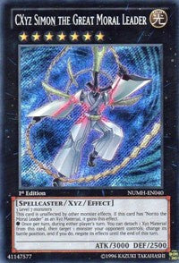 CXyz Simon the Great Moral Leader [NUMH-EN040] Secret Rare | Nerdhalla Games