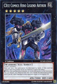 CXyz Comics Hero Legend Arthur [NUMH-EN042] Secret Rare | Nerdhalla Games