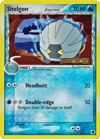 Shelgon (38/101) (Delta Species) (Stamped) [EX: Dragon Frontiers] | Nerdhalla Games