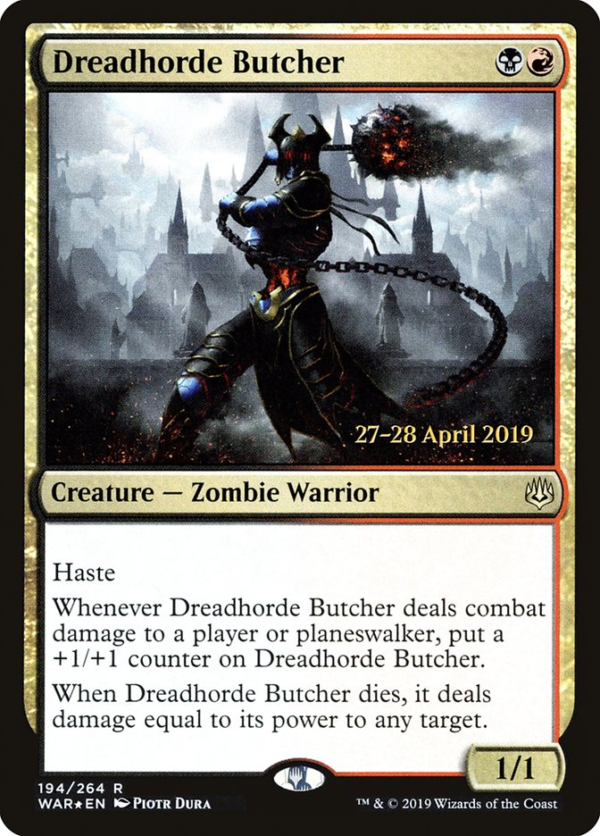 Dreadhorde Butcher  [War of the Spark Prerelease Promos] | Nerdhalla Games