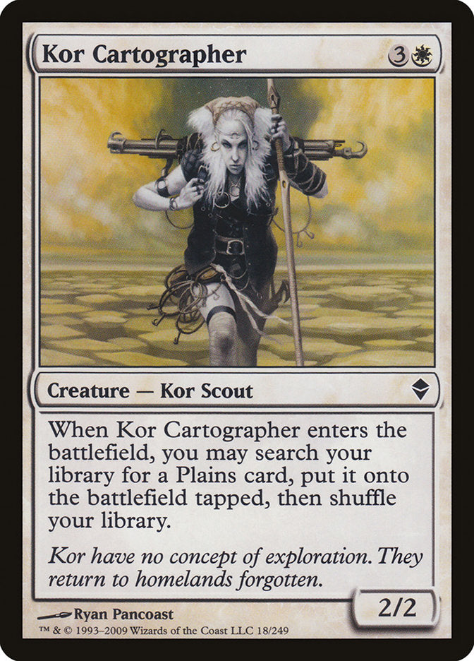 Kor Cartographer [Zendikar] | Nerdhalla Games