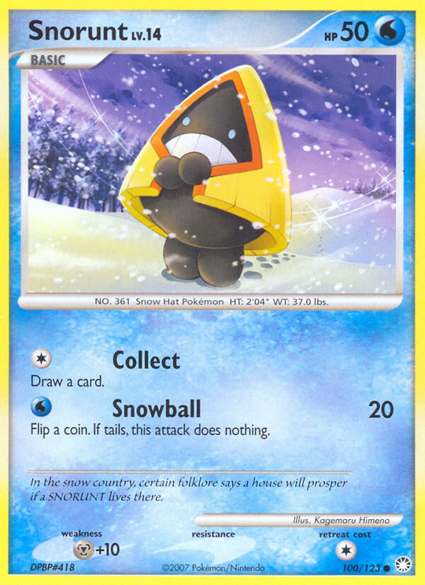 Snorunt (100/123) [Diamond & Pearl: Mysterious Treasures] | Nerdhalla Games