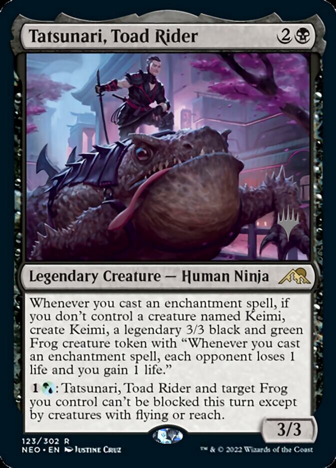 Tatsunari, Toad Rider (Promo Pack) [Kamigawa: Neon Dynasty Promos] | Nerdhalla Games