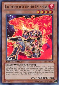 Brotherhood of the Fire Fist - Bear [CT10-EN008] Super Rare | Nerdhalla Games