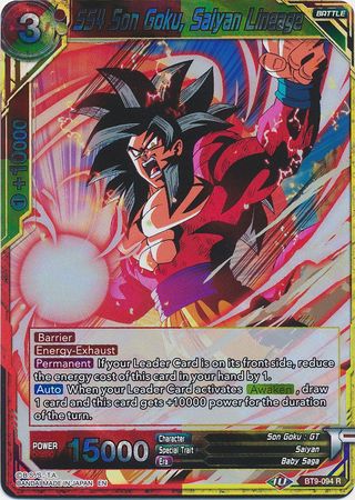 SS4 Son Goku, Saiyan Lineage [BT9-094] | Nerdhalla Games