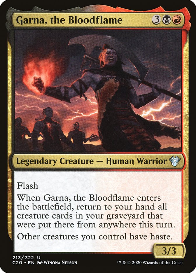 Garna, the Bloodflame [Commander 2020] | Nerdhalla Games