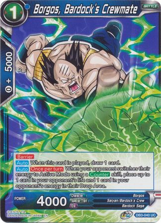 Borgos, Bardock's Crewmate [DB3-040] | Nerdhalla Games