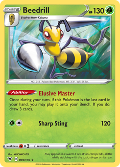 Beedrill (003/185) [Sword & Shield: Vivid Voltage] | Nerdhalla Games