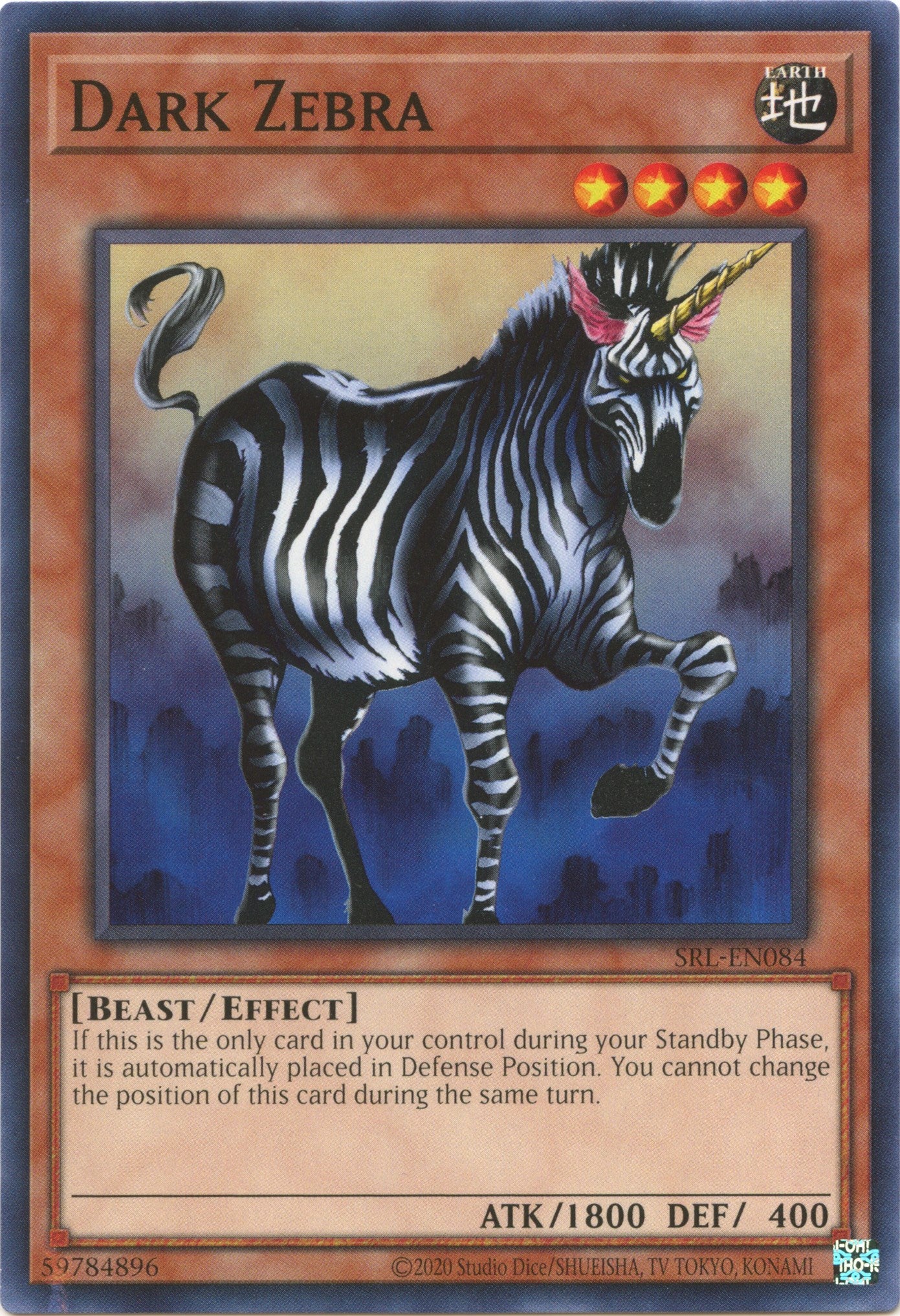 Dark Zebra (25th Anniversary) [SRL-EN084] Common | Nerdhalla Games