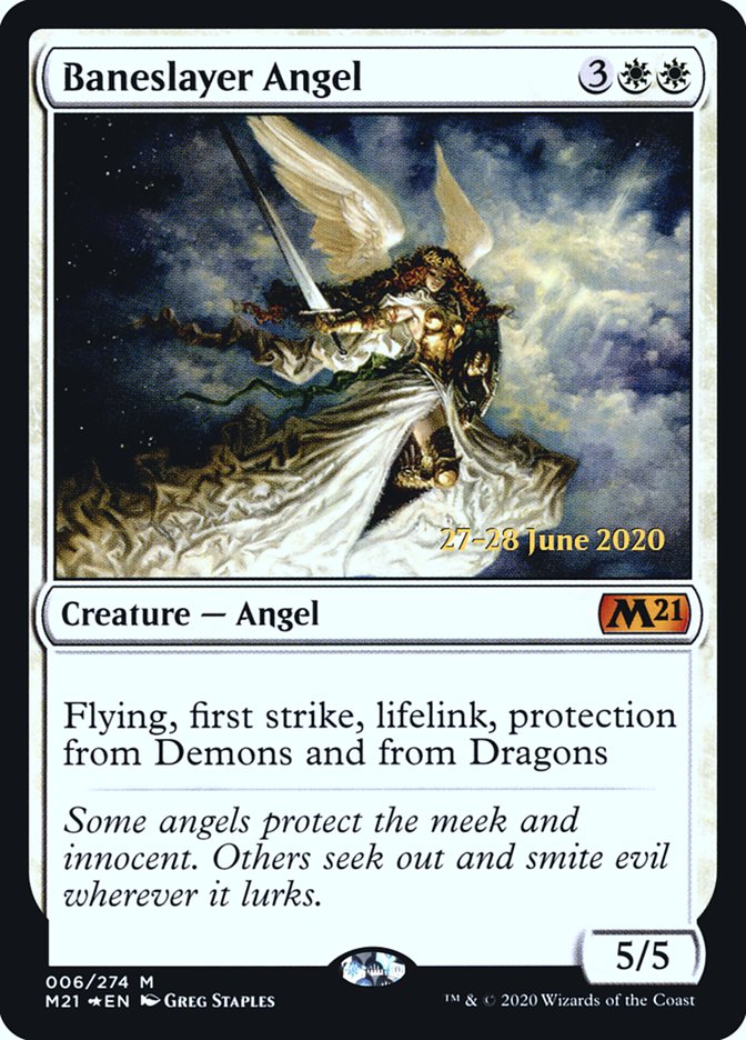 Baneslayer Angel  [Core Set 2021 Prerelease Promos] | Nerdhalla Games