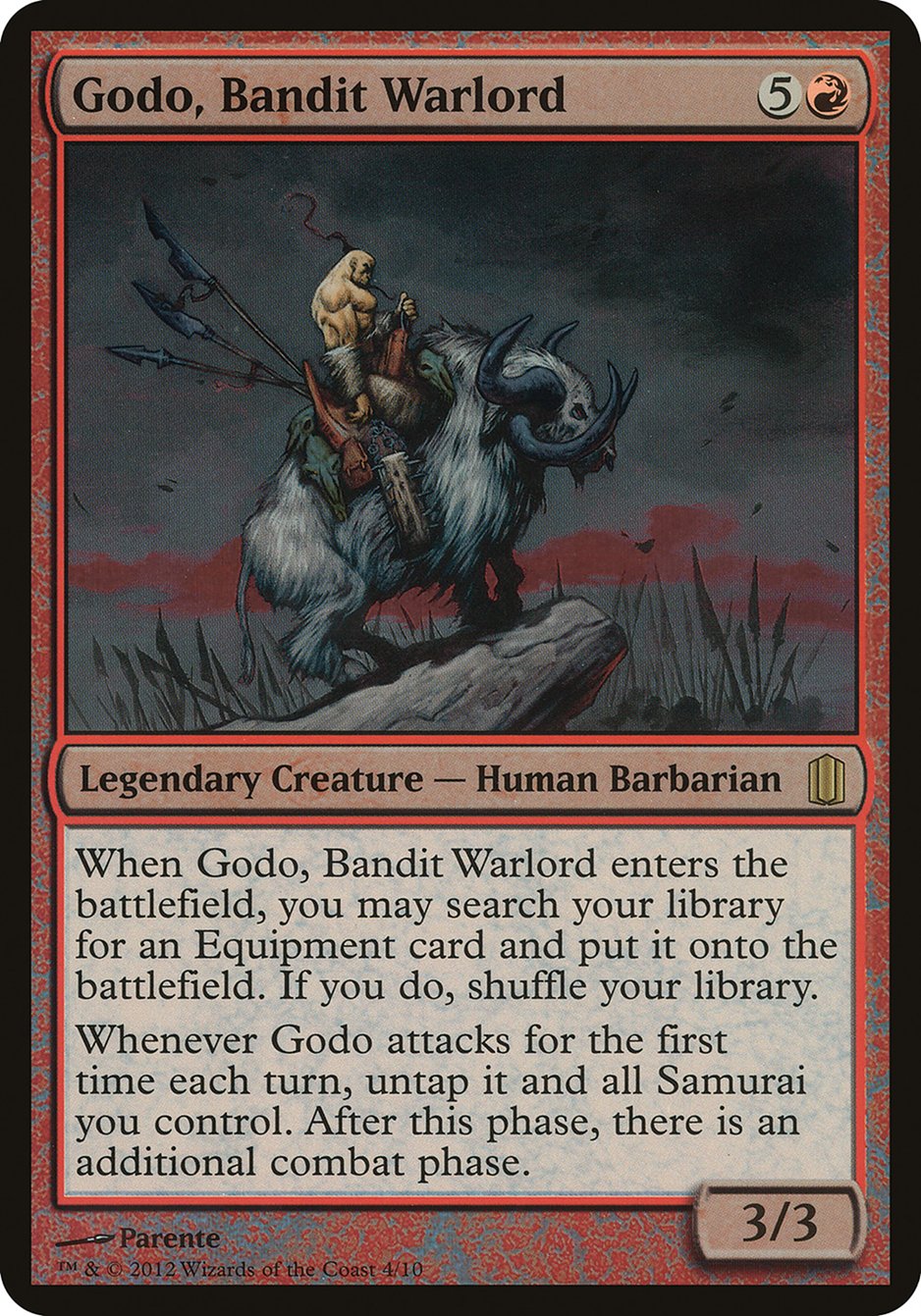 Godo, Bandit Warlord (Oversized) [Commander's Arsenal Oversized] | Nerdhalla Games