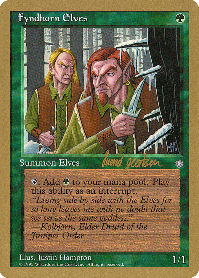 Fyndhorn Elves (Svend Geertsen) [World Championship Decks 1997] | Nerdhalla Games