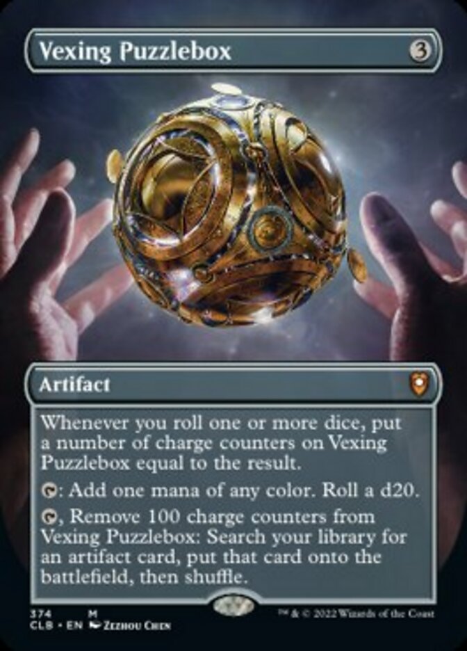 Vexing Puzzlebox (Borderless Alternate Art) [Commander Legends: Battle for Baldur's Gate] | Nerdhalla Games