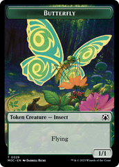 Butterfly // City's Blessing Double-Sided Token [March of the Machine Commander Tokens] | Nerdhalla Games