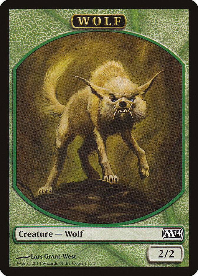 Wolf [Magic 2014 Tokens] | Nerdhalla Games