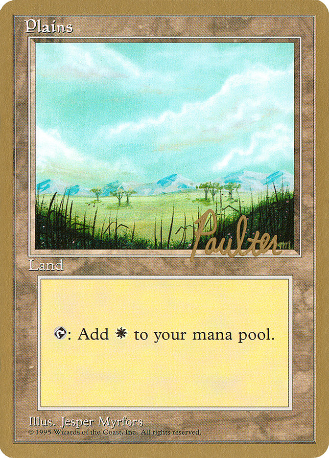 Plains (pp365) (Preston Poulter) [Pro Tour Collector Set] | Nerdhalla Games