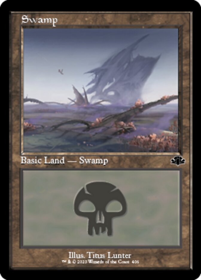 Swamp (406) (Retro) [Dominaria Remastered] | Nerdhalla Games