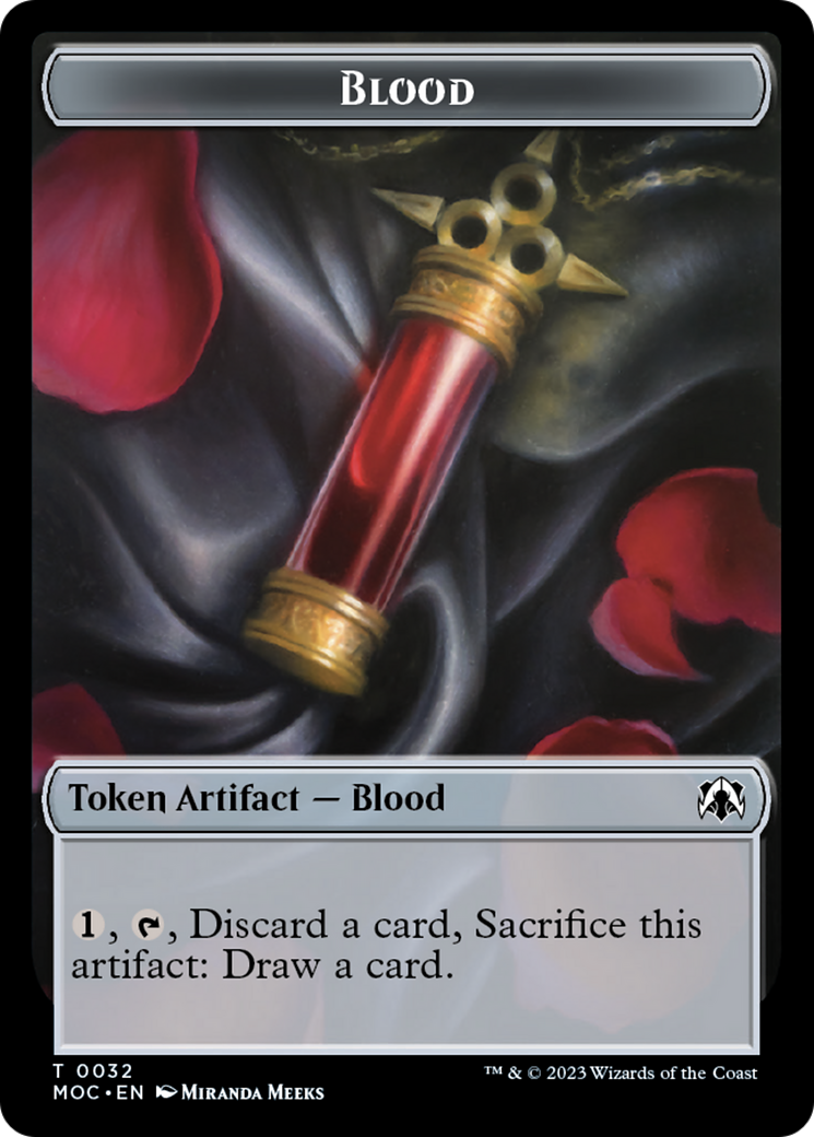 Blood // Shapeshifter Double-Sided Token [March of the Machine Commander Tokens] | Nerdhalla Games