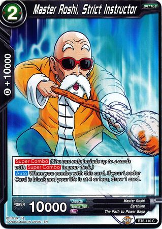 Master Roshi, Strict Instructor [BT6-110] | Nerdhalla Games