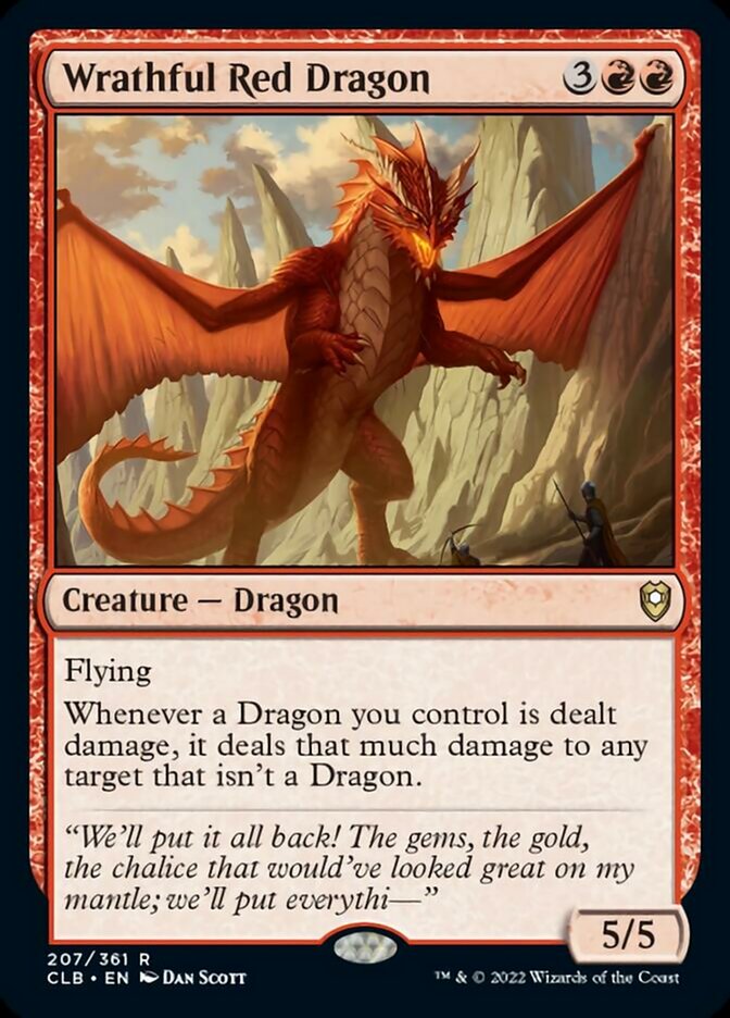 Wrathful Red Dragon [Commander Legends: Battle for Baldur's Gate] | Nerdhalla Games