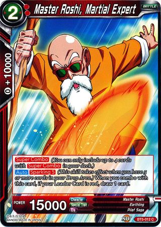 Master Roshi, Martial Expert (BT5-012) [Miraculous Revival] | Nerdhalla Games