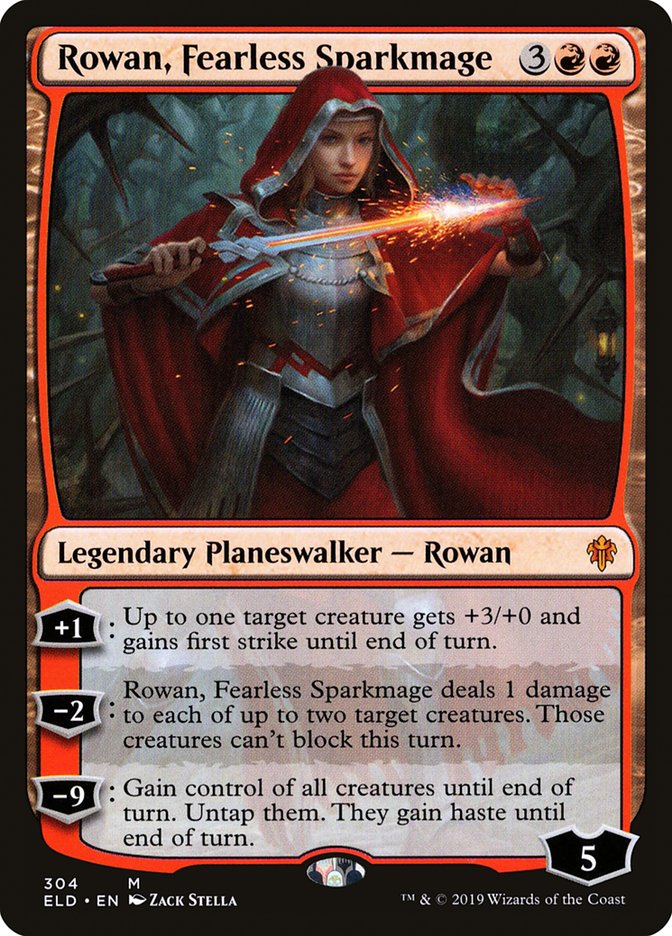 Rowan, Fearless Sparkmage [Throne of Eldraine] | Nerdhalla Games