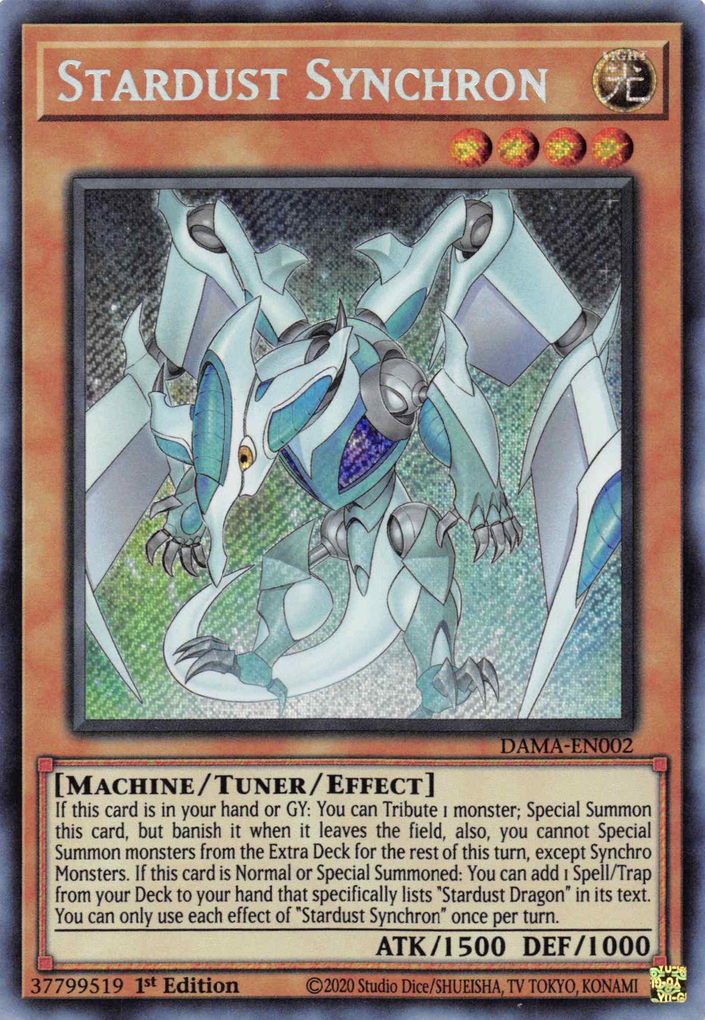 Stardust Synchron [DAMA-EN002] Secret Rare | Nerdhalla Games