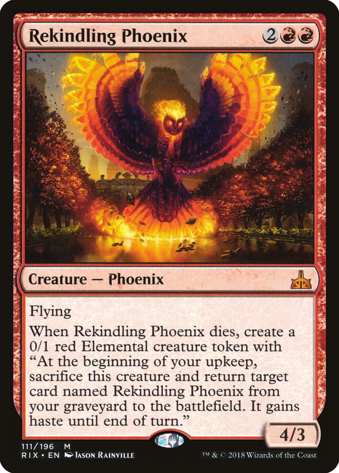 Rekindling Phoenix [Rivals of Ixalan] | Nerdhalla Games