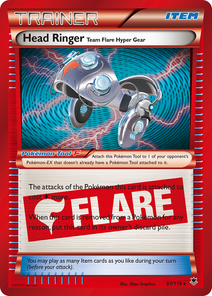 Head Ringer Team Flare Hyper Gear (97/119) [XY: Phantom Forces] | Nerdhalla Games